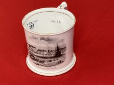 Wiltshire/Devizes Interest: Extremely rare early 19th cent. Ceramic souvenir tankard depicting The