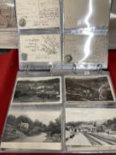 Postcards & Trade Cards: Local collection of over one hundred postcards and trade cards depicting