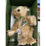 Toys: Harrods Steiff musical bear limited edition, reproduced from the model of 1904/5. Mohair