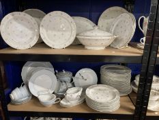 20th cent. Limoges, France part dinner service plates x 37, one lidded tureen, bowls x 2, dishes x