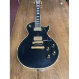 Musical Instruments: Gibson Les Paul custom electric guitar serial no. 82877580 circa October 1987