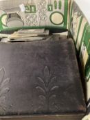 Photographs: Leather bound album containing mid to late 19th cent. Studio photographs and Carte-de-