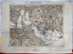 Antiquarian Maps: Two maps Franco-Prussian War Battle of Sedan. 9A depicts the positions of the