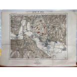 Antiquarian Maps: Two maps Franco-Prussian War Battle of Sedan. 9A depicts the positions of the