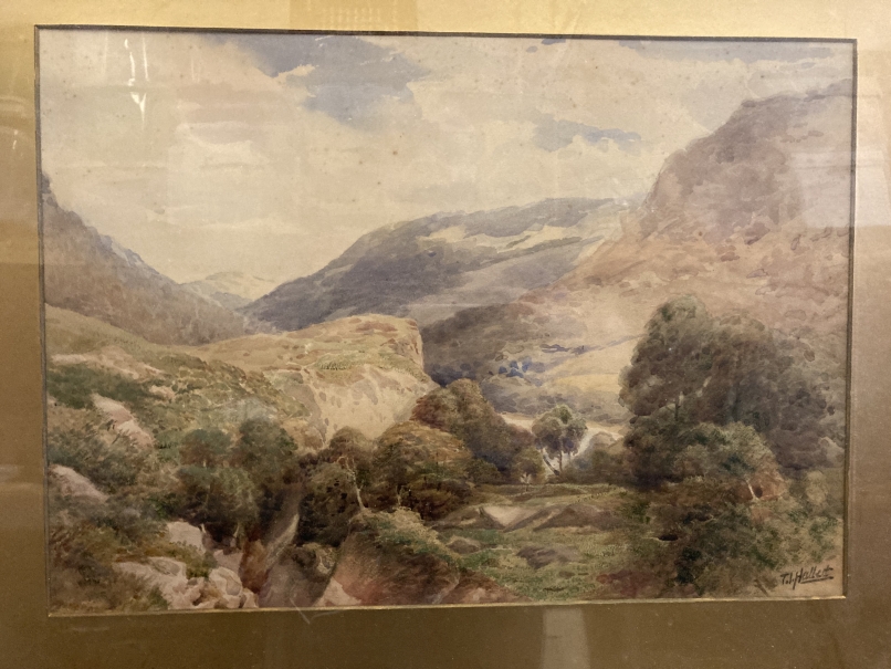 Thomas I. Hallett (1857-1944) Ex-Art Master, Trowbridge College of Art: Watercolours, landscape - Image 3 of 4