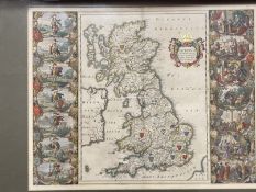 Maps: British Isles. Blaeu (Johannes), Britannia prout divisa suit temporibus Anglo-Saxonum