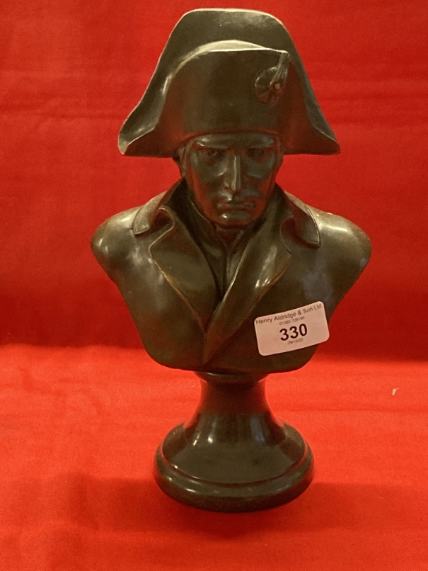 After A. Canova bronze bust of Napoleon signed A. Canova and stamped bronze Garanti Paris J.B.