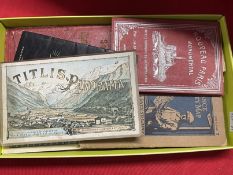 Ismay Archive: Maps: Switzerland, Titlio Panorama 1879, book map, Suez Canal map, map and notes