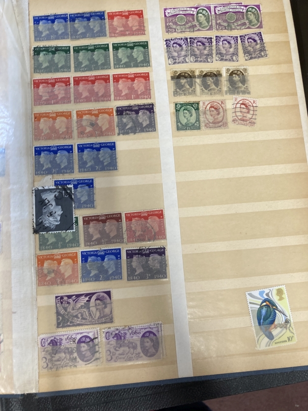 Stamps: Stock book containing more than 1900 GB and Commonwealth stamps including 230 Victorian, - Image 4 of 6
