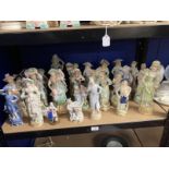 Ceramics: Various Continental bisque figures. A/F (28)
