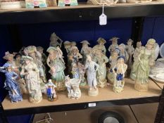 Ceramics: Various Continental bisque figures. A/F (28)