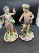 Derby Porcelain: Derby figures from the Four Quarters of the Globe series c1800 emblematic of