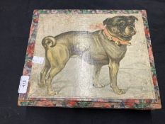 Toys: Late 19th/early 20th cent. C block puzzle featuring six popular pets, boxed.