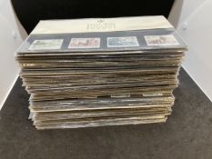 Stamps: Royal Mail mint stamps presentation packs, approx. 95 sets including high value Castle