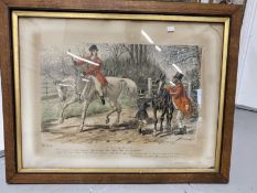 John Leech (1817-64): A Friendly Mount, and A Frolic Home After a Blank Day, chromo lithographs,