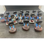 20th cent. Pottery: Robertson's jam Golly band members consisting of clarinet player, two