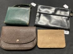 Ismay Collection: Early 20th cent. Fashion: Swaine & Adeney Ltd London brown leather clutch bag,