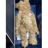 Toys/Collectibles: Steiff teddy bear 35 PB 1904 Barle. True replica 1991/1992 of the oldest teddy