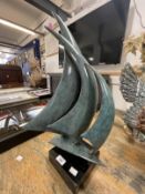 •Duncan MacGregor DMac (British 1961- ): Limited edition bronze sculpture 136/150 with certificate