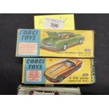 Toys: Diecast vehicles Corgi 224 Bentley Continental 1961-65, two-tone green body, red interior,