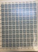 Stamps: Germany, 1921 The Weimer Republic, complete unused sheets of 100 stamps in a SAFE album