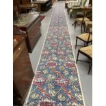 Ismay Collection: William Morris fabric Wandle pattern, indigo, printed surface block process
