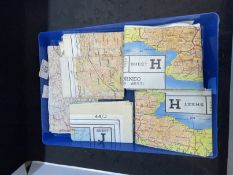 Militaria: WWII silk escape maps, Asia including two sheet H South West Borneo, South Sumatra and
