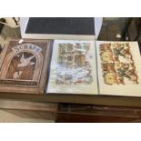 19th cent. Lithograph scraps, scrapbook, thirteen unused die cut scrap cards featuring Army Life,