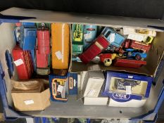 Toys: Diecast vehicles, a large selection of playworn Corgi, Dinky, Budgie, Crescent and Matchbox