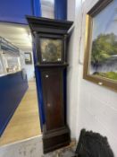 Clocks: 18th cent. 30 hour Longcase clock, Edward Rudd, Melksham c1780s. Mahogany case, brass dial