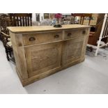 19th cent. Rustic pine cupboard/dresser base. 36ins. x 20ins. x 66ins.