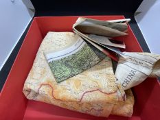 Ismay Archive: World War Two: RAF silk map zones of France 1944 plus China and French Indo China