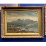 G. Wright: Oil on canvas, Brodick Bay, Isle of Arran signed lower left G. Wright, dated 1905, framed