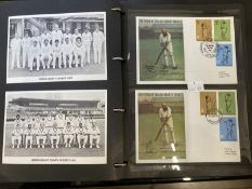 Stamps: Cricket commemorative first day covers. Eighteen covers depicting W.G. Grace Commemorating