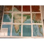 Maps/Atlases: Sectional map of India and adjacent countries, scale 1 inch to 32 miles. Published