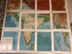 Maps/Atlases: Sectional map of India and adjacent countries, scale 1 inch to 32 miles. Published