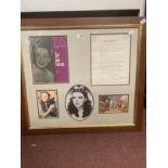 Film Memorabilia: Judy Garland framed package including autographed 1960 programme for 'An Evening