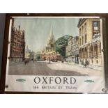 Transportation/Railwayania Posters: Alan Carr Linford (b1926) original poster Oxford See Britain