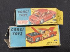 Toys: Diecast vehicles Corgi 241 Chrysler Ghia L64 1963-69, metallic silver blue body with red