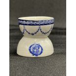 WHITE STAR LINE: Unusual Stonier and Company Oceanic Steam Navigation Company Bradford egg cup.
