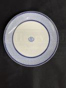 WHITE STAR LINE: Rare Stonier and Company Copeland Spode 'Snowflake' dinner plate. 8½ins.