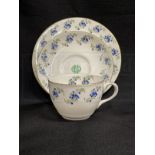 WHITE STAR LINE: Rare Oceanic Steam Navigation Company Stonier and Company tea cup, saucer and