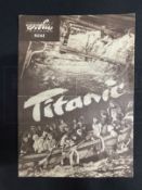 FILMS: Rare promotional flyer for the 1943 Nazi movie Titanic with English translation. 8½ins. x