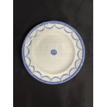 WHITE STAR LINE: Stonier and Company Oceanic Steam Navigation Company Bradford dinner plate, several