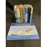 OCEAN LINER: Books to include mostly Cunard and related, some interesting volumes, see online