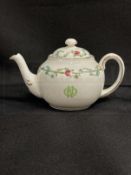 WHITE STAR LINE: Rare Oceanic Steam Navigation Company Rose pattern Stonier and Company teapot.