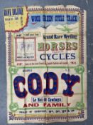 EARLY AVIATION PIONEERS/THE SAMUEL CODY ARCHIVE: : Rare promotional poster for Cody's Grand Race
