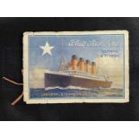 R.M.S. TITANIC: Rare booklet of notes and illustrations for First and Second-Class passengers