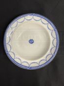 WHITE STAR LINE: First-Class Oceanic Steam Navigation Company Bradford pattern Copeland Spode soup