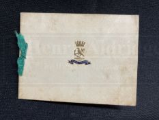 MILITARIA/ROYAL NAVY: H.M.S. Hood rare War Comforts Fund Charity booklet plus a Hood Christmas card.